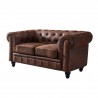 CHESTER sofa, 2 seater, vintage synthetic leather