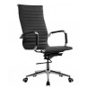 OLIVER office chair, high, gas, deep tilt mechanism, black synthetic leather