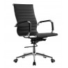 OLIVER office chair, swivel, gas, deep tilt mechanism, black synthetic leather