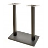 BEVERLY Table base, high, rectangular, square tube, black, base 70x40 cms, height 110 cms
