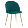 VELVET NEW chair, metal legs, green velvet 56