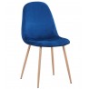 EPOQUE NEW chair, metal legs, blue velvet 64