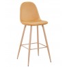 EPOQUE NEW bar stool, metal legs, dark yellow velvet 42