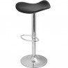 SAMBA (M) bar stool, chromed, black nappel