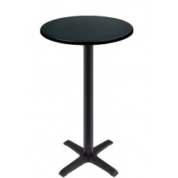 CARIBE Table, high, black,...