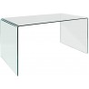 CONCORD NEW table, curved glass, 150x80 cms