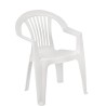 Sillón LAGO, monoblock, apilable, blanco