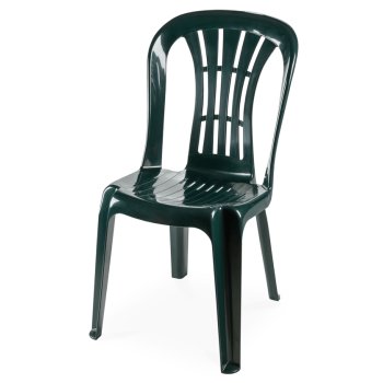 Silla CANARIAS, monoblock, apilable, verde