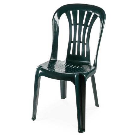 Silla CANARIAS, monoblock, apilable, verde
