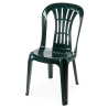 Silla CANARIAS, monoblock, apilable, verde