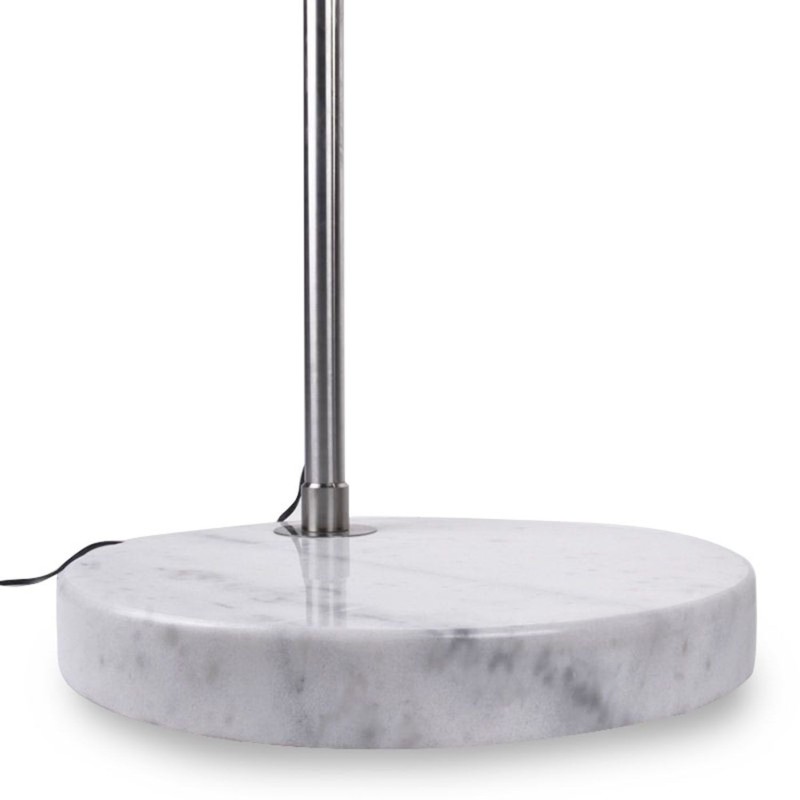 Lámpara AR, pie salón,  cromada, base mármol blanco-0