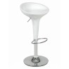Taburete AUSTIN ( M ), cromado, abs blanco