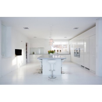 Taburete AUSTIN ( M ), cromado, abs blanco 2