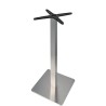 Base de mesa RHIN, alta, acero inoxidable, base de 45 x 45 cms, altura 110 cms, pulido satinado