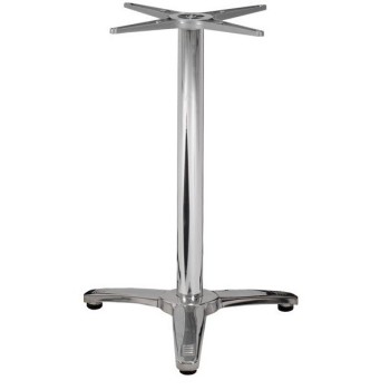 Base de mesa ROMA, 3 brazos, inoxidable y aluminio*
