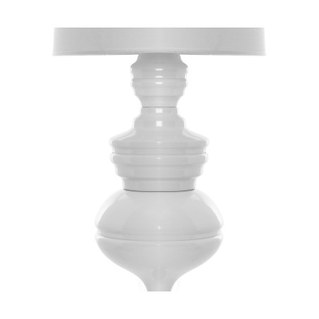 Lámpara LOUVRE, sobremesa, blanca, pantalla blanca-1