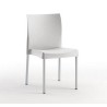 Silla SANDRA, aluminio, polipropileno gris*