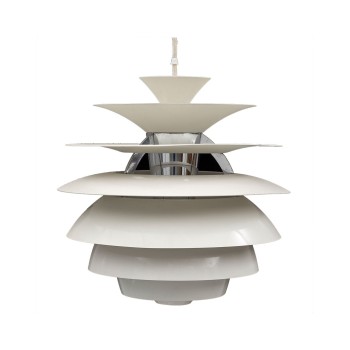 Lámpara CYGNY, aluminio, blanca, 40 cms de diámetro 2