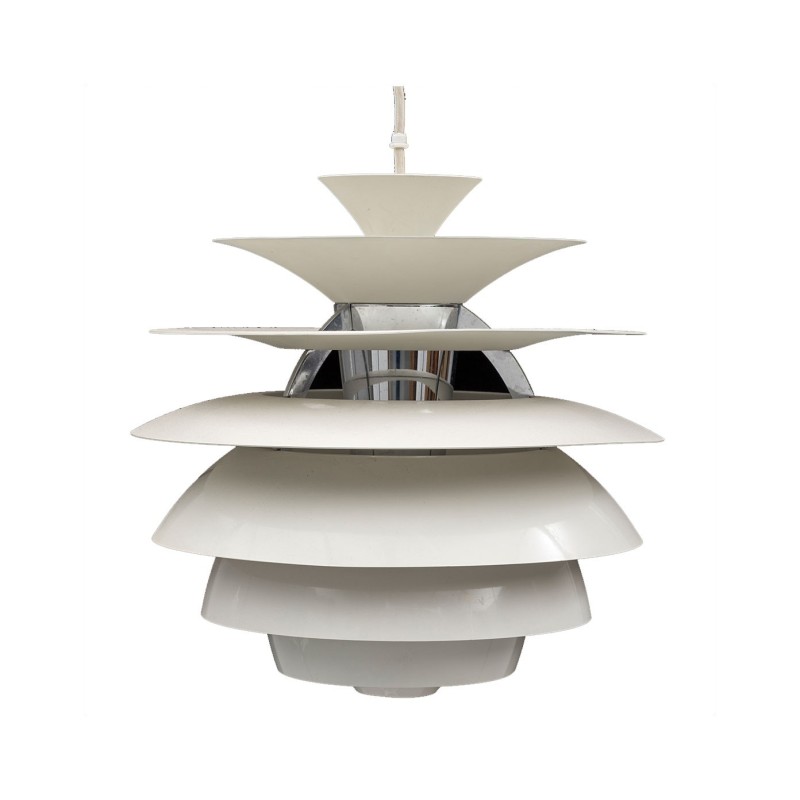Lámpara CYGNY, aluminio, blanca, 40 cms de diámetro-0
