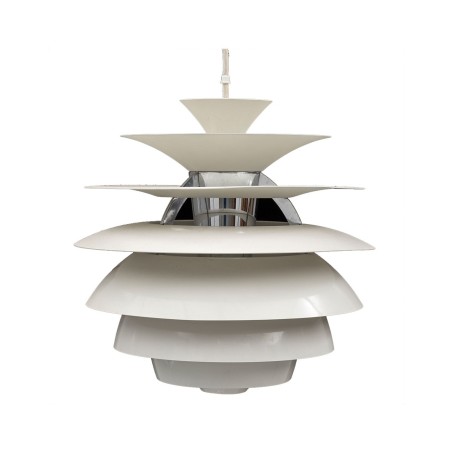 Lámpara CYGNY, aluminio, blanca, 40 cms de diámetro-0