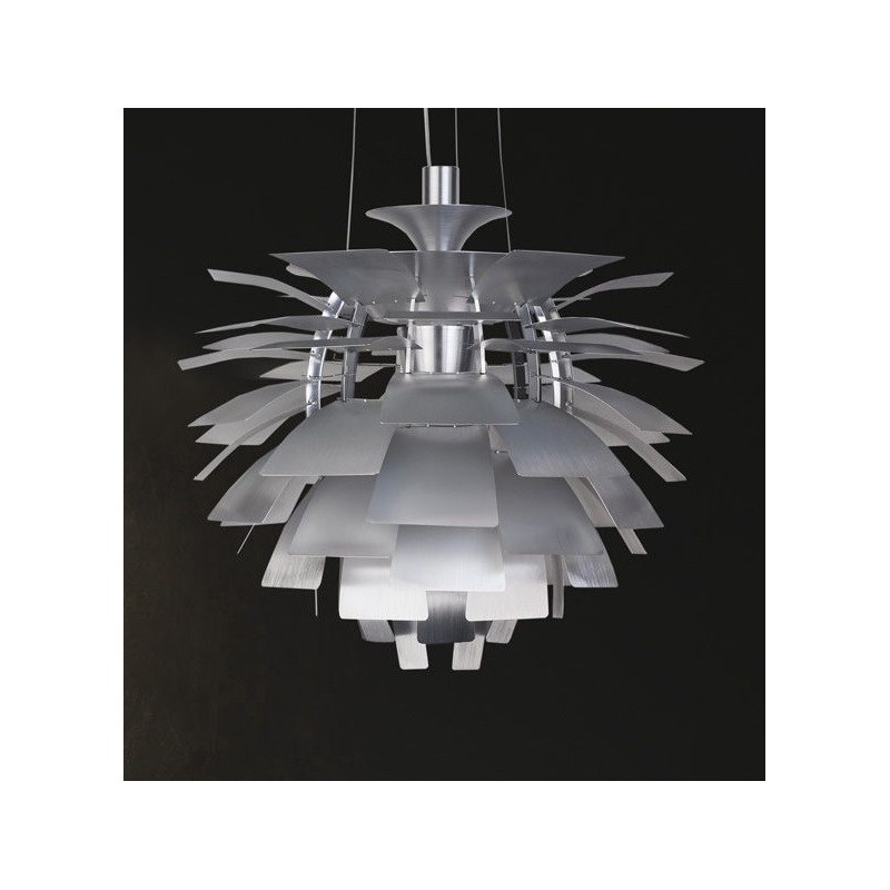 Lámpara ARTIC, aluminio, plata, 48 cms. de diámetro