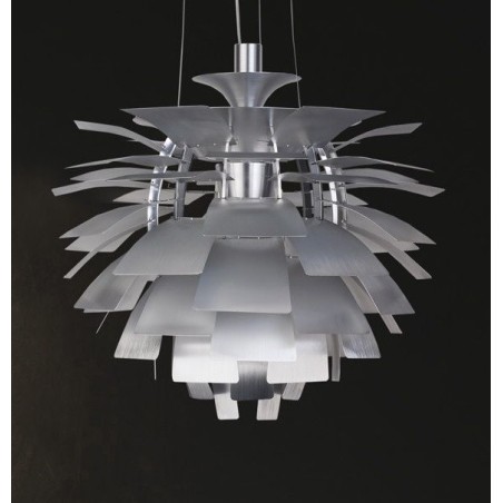 Lámpara ARTIC, aluminio, plata, 48 cms. de diámetro