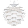Lámpara ARTIC, aluminio, blanca, 70 cms. de diámetro
