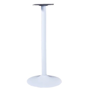 Base de mesa CRISS, alta, blanca, base de 45 cms de diámetro, altura 110 cms