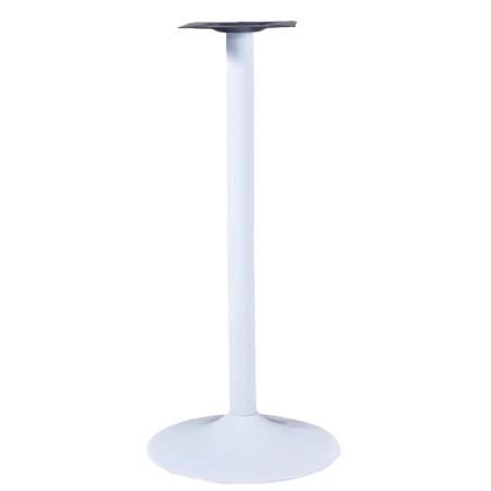 Base de mesa CRISS, alta, blanca, base de 45 cms de diámetro, altura 110 cms