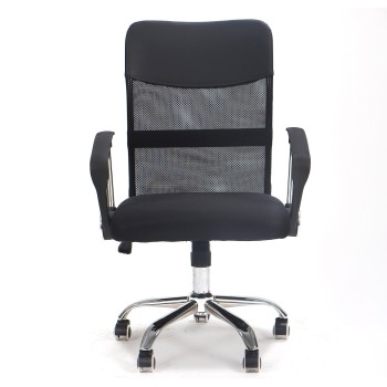 Sillón de oficina DISCOVER NEW ( M ), malla y tejido mesh negro 2