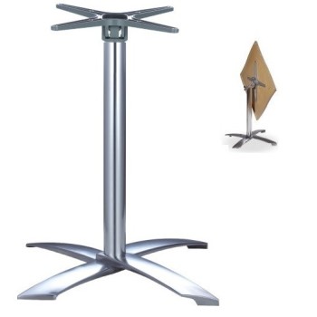 Base de mesa GATHER, aluminio, abatible, 4 brazos