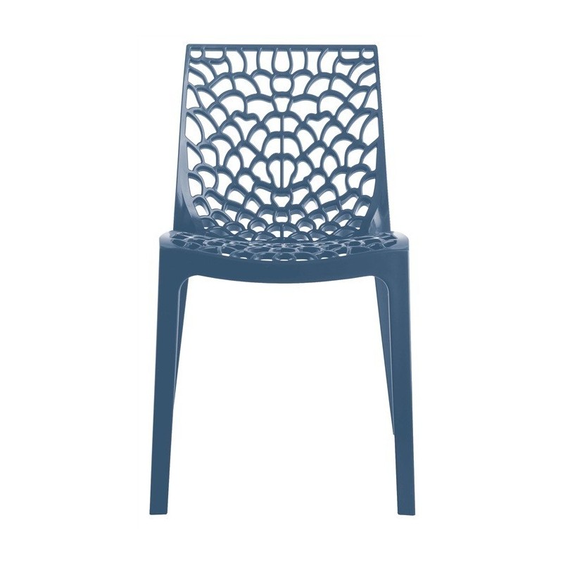 Silla CAPRICHO, polipropileno azul azafata