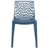 Silla CAPRICHO, polipropileno azul azafata