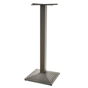 Base de mesa ELBA, alta, negra, base de 44 x 44 cms, altura 110 cms