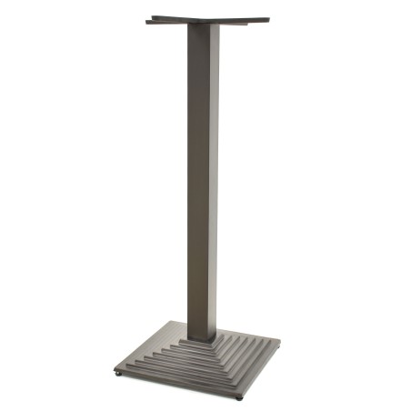 Base de mesa ELBA, alta, negra, base de 44 x 44 cms, altura 110 cms