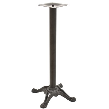 Base de mesa RÓDANO, alta, fundición, negra, base de 58 x 58 cms, altura 110 cms