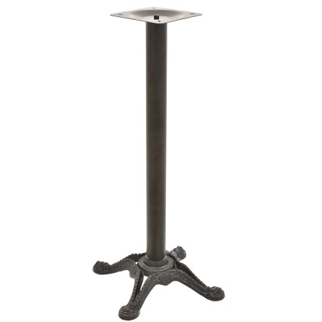 Base de mesa RÓDANO, alta, fundición, negra, base de 58 x 58 cms, altura 110 cms