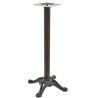 Base de mesa RÓDANO, alta, fundición, negra, base de 58 x 58 cms, altura 110 cms