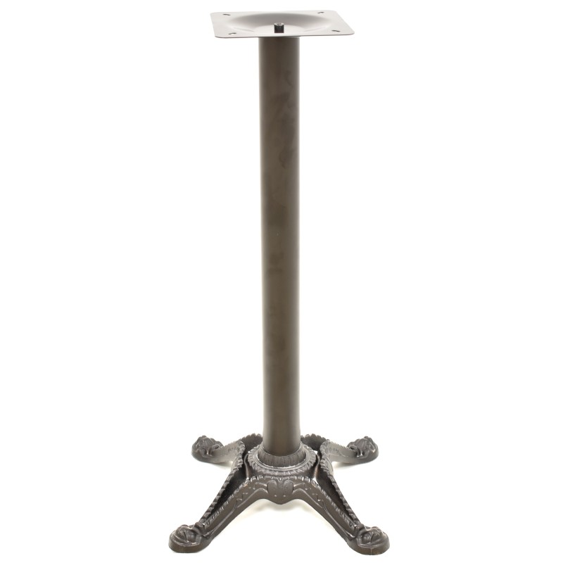 Base de mesa RÓDANO, alta, fundición, negra, base de 58 x 58 cms, altura 110 cms-0