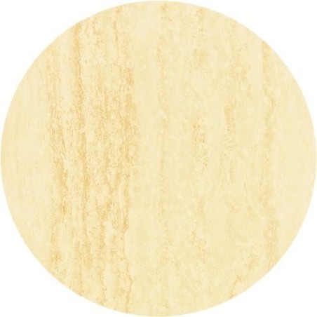 Tablero de mesa Werzalit Alemania, TRAVERTINO 034, 60 cms de diámetro*.