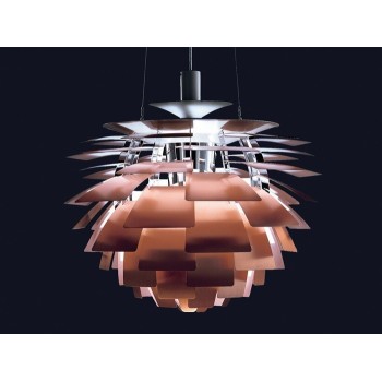 Lámpara ARTIC, aluminio, cobre, 60 cms. de diámetro