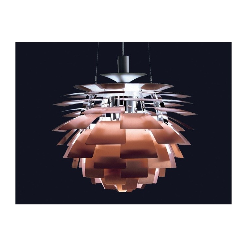 Lámpara ARTIC, aluminio, cobre, 70 cms. de diámetro