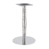 Base de mesa LUXOR, acero inoxidable, acabado espejo, base 45 cms diámetro, altura 72 cms