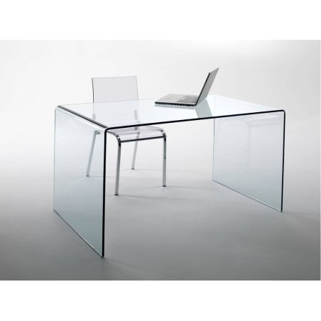 Mesa CONCORD NEW, cristal curvado, 150 x 80 cms-1