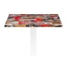 Tablero de mesa Werzalit Alemania, BABYLON 213, 70 x 70 cms*
