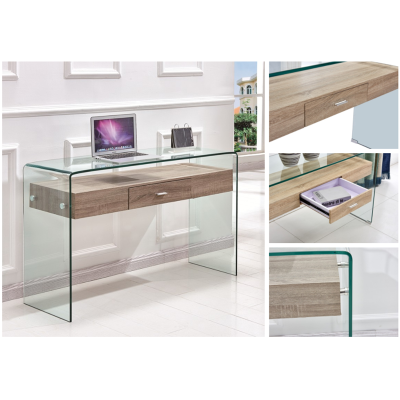 Consola MARILYN, madera, cristal, 120x40 cms-0