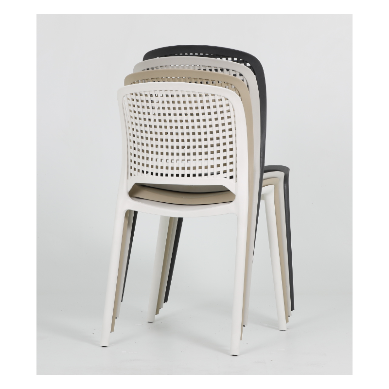 Silla POLINESIA, apilable, polipropileno blanco-0