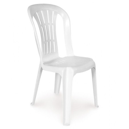 Silla CANARIAS, monoblock, apilable, blanco