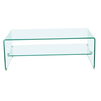 Mesa CHALLENGER, baja, cristal curvado, 110x55 cms 2