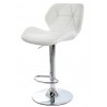 ORLANDO (M) bar stool, chromed, white synthetic leather